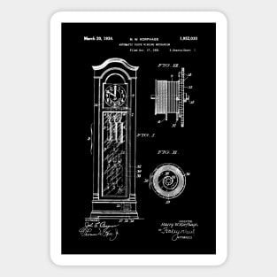 Old Clock patent / clock blueprint Magnet